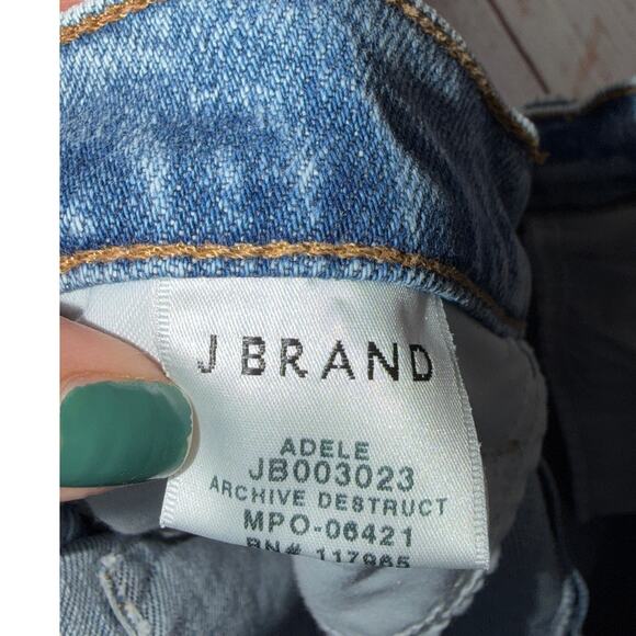 J Brand for Theory Adele Straight Leg Mid Rise Jeans Indigo Blue Size 29 - Picture 11 of 12